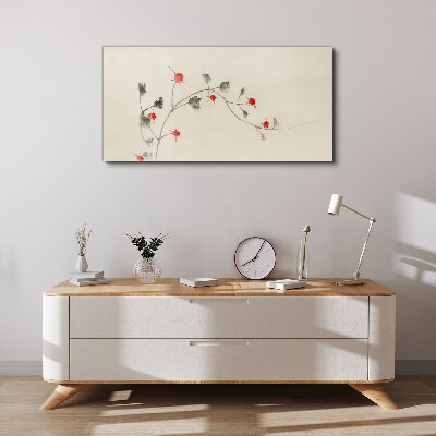 Tableau sur toile Ruban floral