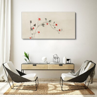 Tableau sur toile Ruban floral