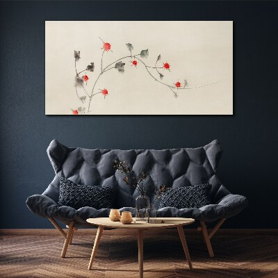 Tableau sur toile Ruban floral