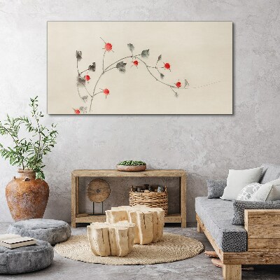 Tableau sur toile Ruban floral