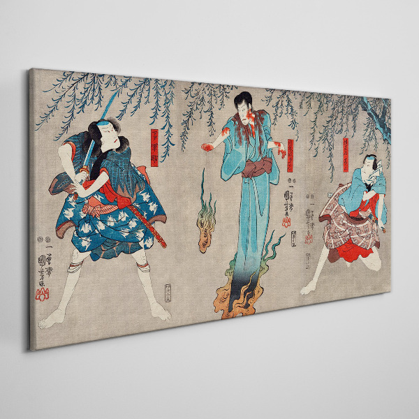 Tableau toile imprimée Scène traditionnelle japonaise