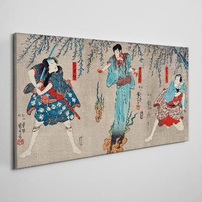 Tableau toile imprimée Scène traditionnelle japonaise