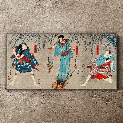 Tableau toile imprimée Scène traditionnelle japonaise