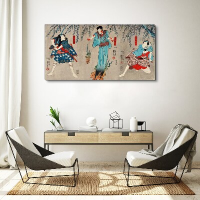 Tableau toile imprimée Scène traditionnelle japonaise