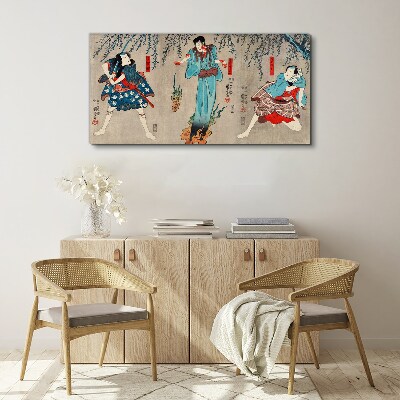Tableau toile imprimée Scène traditionnelle japonaise