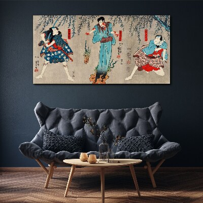 Tableau toile imprimée Scène traditionnelle japonaise