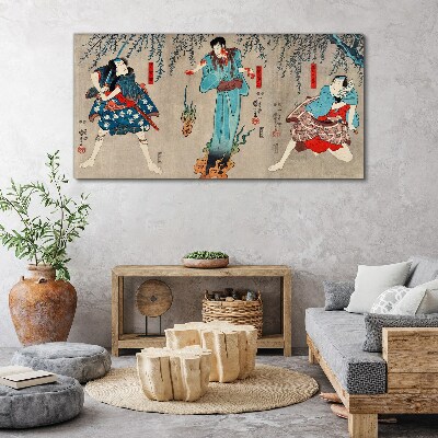 Tableau toile imprimée Scène traditionnelle japonaise