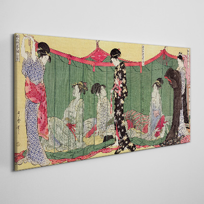 Tableau sur toile Une scène de la vie quotidienne japonaise