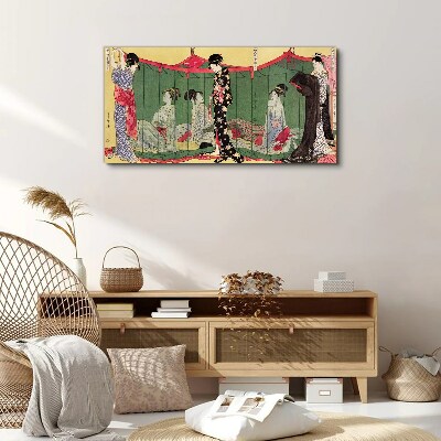 Tableau sur toile Une scène de la vie quotidienne japonaise