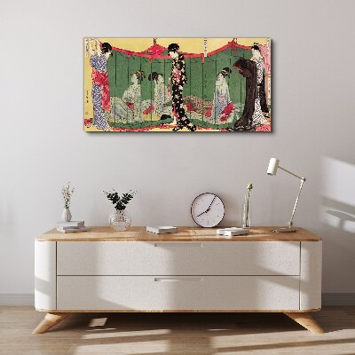Tableau sur toile Une scène de la vie quotidienne japonaise