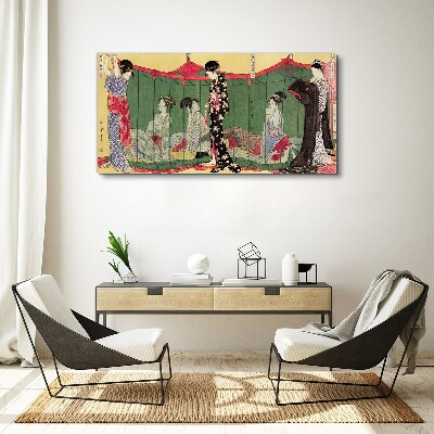 Tableau sur toile Une scène de la vie quotidienne japonaise
