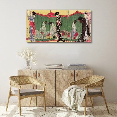 Tableau sur toile Une scène de la vie quotidienne japonaise
