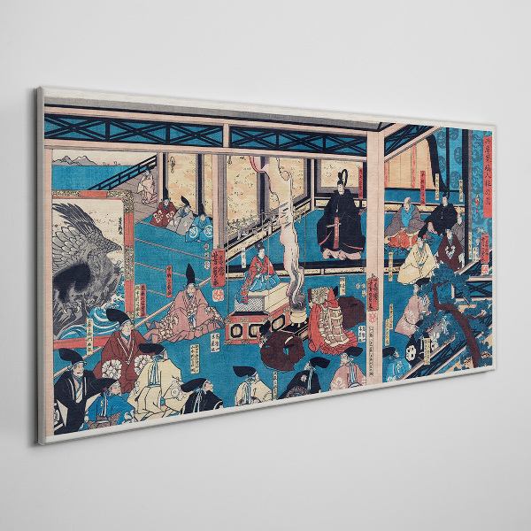 Tableau toile imprimée Une scène de la vie japonaise