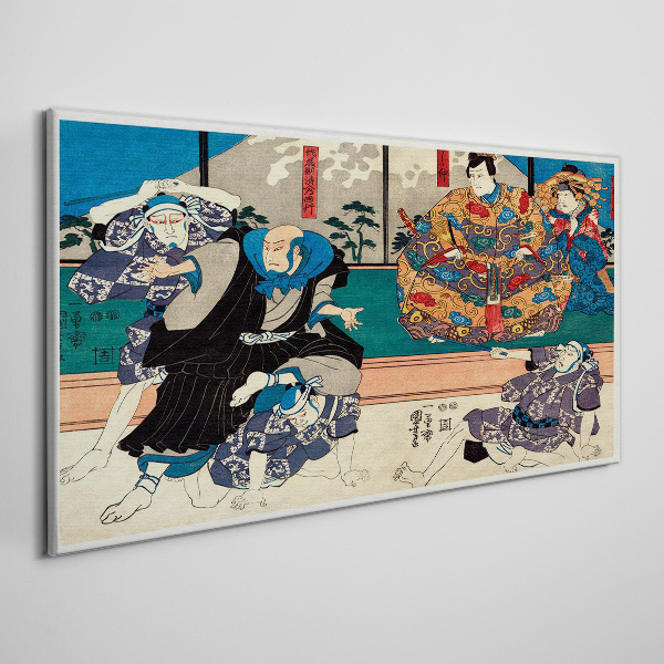 Tableau sur toile Scène traditionnelle japonaise