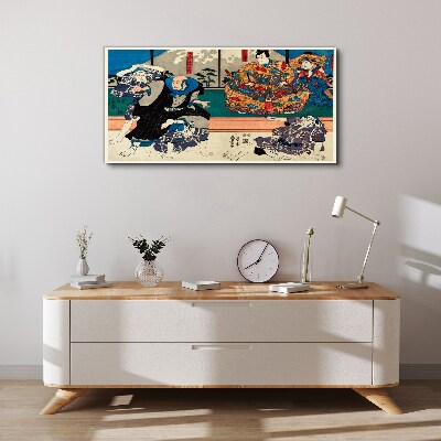 Tableau sur toile Scène traditionnelle japonaise