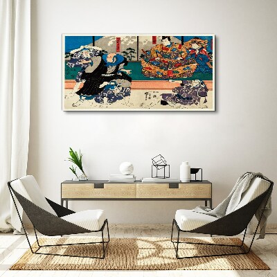 Tableau sur toile Scène traditionnelle japonaise