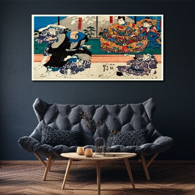 Tableau sur toile Scène traditionnelle japonaise