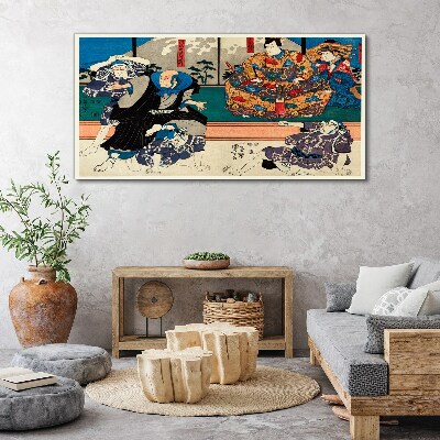 Tableau sur toile Scène traditionnelle japonaise