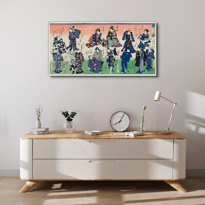 Tableau imprimé sur toile Danses traditionnelles japonaises