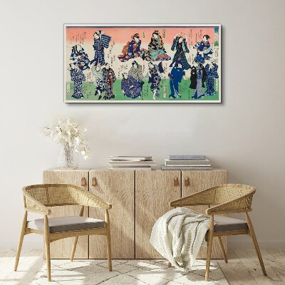 Tableau imprimé sur toile Danses traditionnelles japonaises