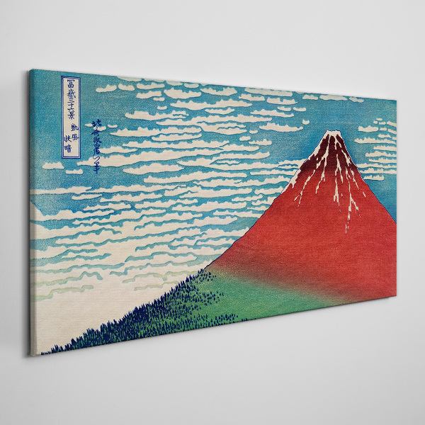 Tableau sur toile Le mont Fuji dans les nuages