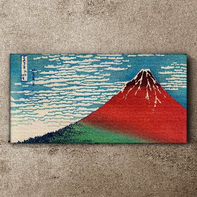 Tableau sur toile Le mont Fuji dans les nuages