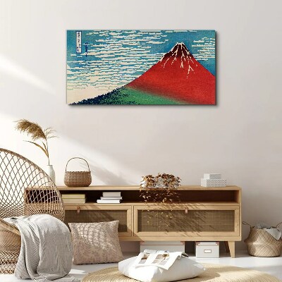 Tableau sur toile Le mont Fuji dans les nuages