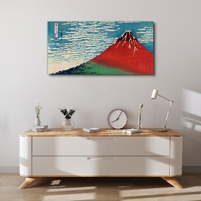 Tableau sur toile Le mont Fuji dans les nuages