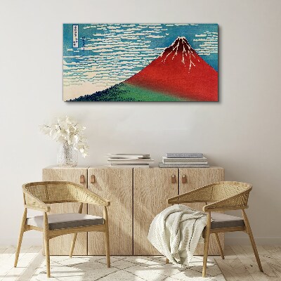 Tableau sur toile Le mont Fuji dans les nuages