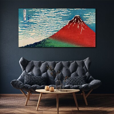 Tableau sur toile Le mont Fuji dans les nuages