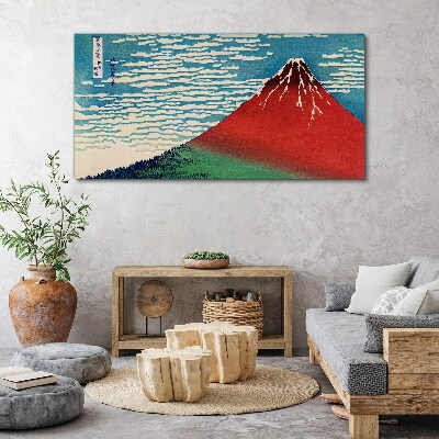 Tableau sur toile Le mont Fuji dans les nuages