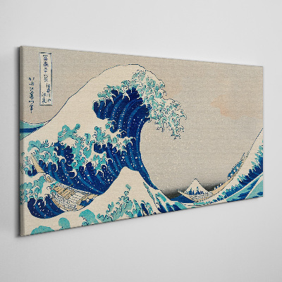 Tableau imprimé sur toile La Grande Vague au large de Kanagawa