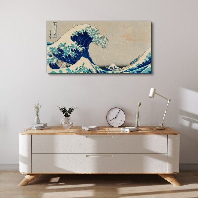 Tableau imprimé sur toile La Grande Vague au large de Kanagawa