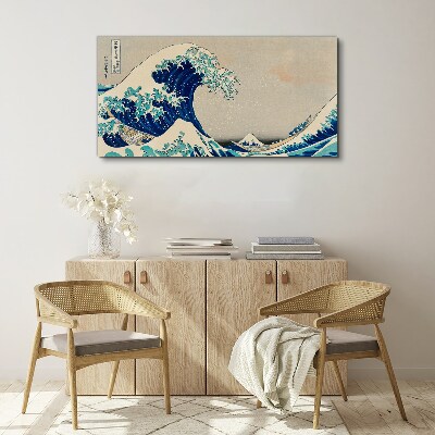 Tableau imprimé sur toile La Grande Vague au large de Kanagawa