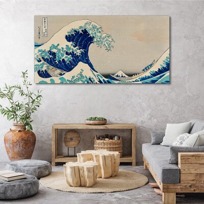 Tableau imprimé sur toile La Grande Vague au large de Kanagawa