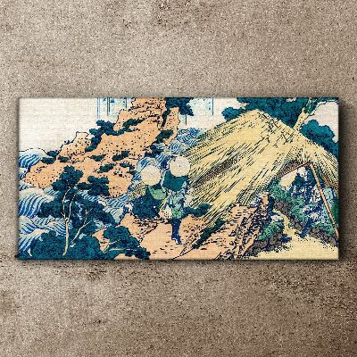Tableau sur toile scène rurale japonaise