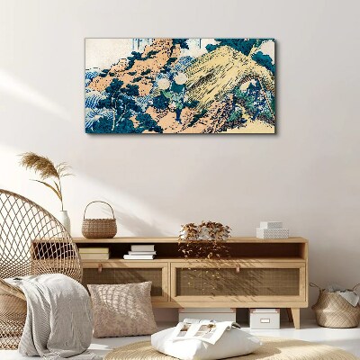 Tableau sur toile scène rurale japonaise