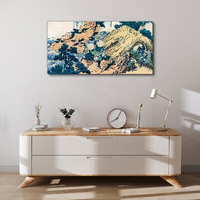 Tableau sur toile scène rurale japonaise