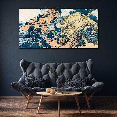 Tableau sur toile scène rurale japonaise