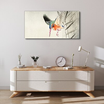 Tableau imprimé sur toile Le vol joyeux du martin-pêcheur