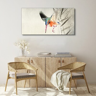 Tableau imprimé sur toile Le vol joyeux du martin-pêcheur