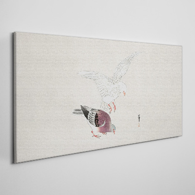 Tableau toile imprimée Oiseaux en mouvement