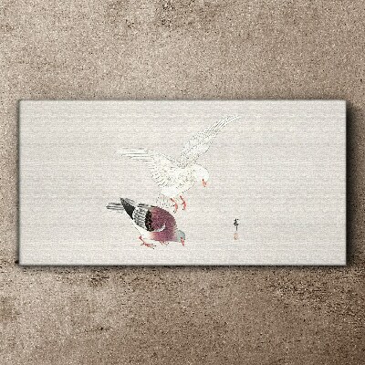 Tableau toile imprimée Oiseaux en mouvement