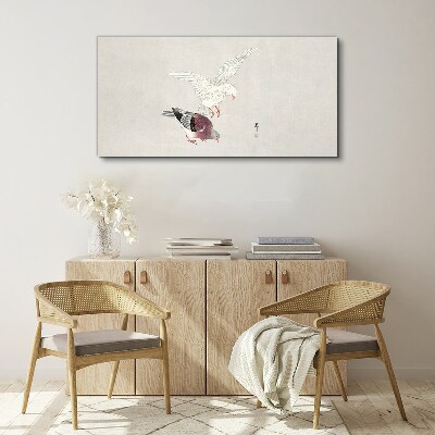 Tableau toile imprimée Oiseaux en mouvement