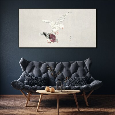 Tableau toile imprimée Oiseaux en mouvement
