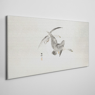 Tableau toile imprimée Le vol des oies sauvages