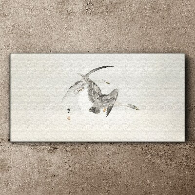 Tableau toile imprimée Le vol des oies sauvages