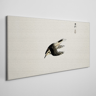 Tableau imprimé sur toile Le vol d'un oiseau en silence