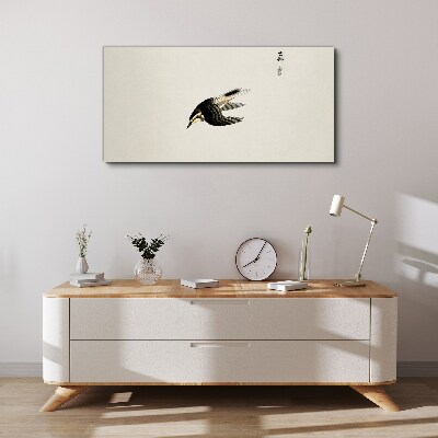 Tableau imprimé sur toile Le vol d'un oiseau en silence