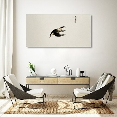 Tableau imprimé sur toile Le vol d'un oiseau en silence